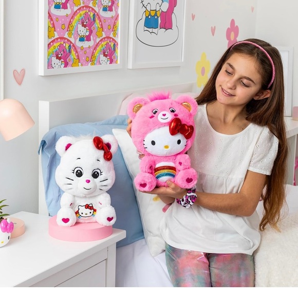 Hello kitty Care Bear Set of (2) Plush - Picture 3 of 9